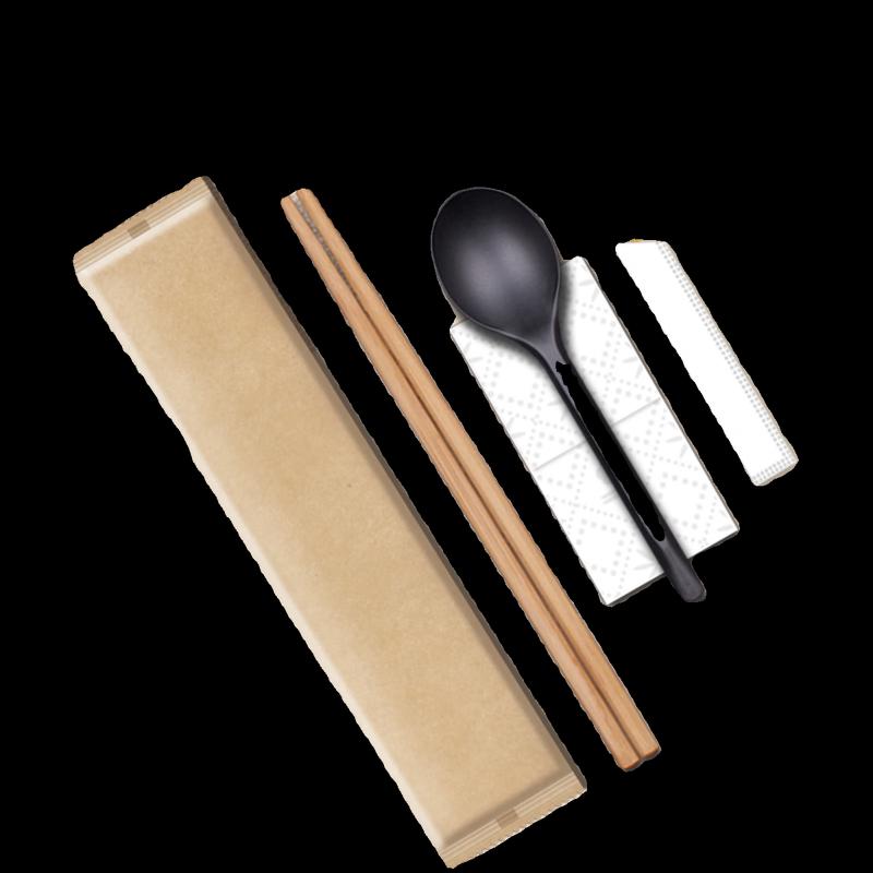 Yi Ceng Disposable Bamboo Chopsticks & Cutlery Set
