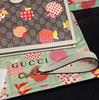 [Pre-Owned] Heart Apple Pattern Logo Canvas Clutch - Unused #1R9NWVX