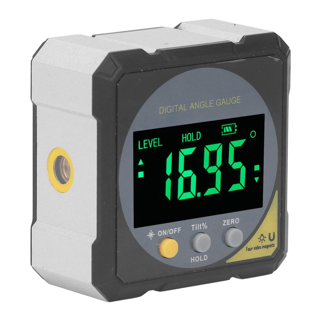 Черный ЖК-дисплей с подсветкой, водонепроницаемый цифровой ЖК-экран, магнитный угломер, инклинометр