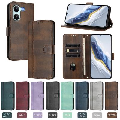 Кожаный чехол-книжка на для Xiaomi Poco X8 Pro Max X7 X6 Neo X5 X4 X3 Pro NFC GT Магнитный кошелек с карманами Чехол-обложка для телефона