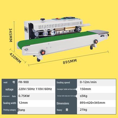 Автоматический коммерческий запайщик пакетов Zhi Shi FR-900