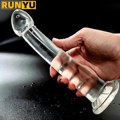 Прозрачная Анальная пробка, мягкая анальная пробка с сильной присоской, вагинальный массажер для точки G, стимулятор простаты, эротические товары для взрослых 18+