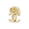 Chanel Classic Double C Logo Crown Earrings Women earrings Gold AB6662-B06123-ND152