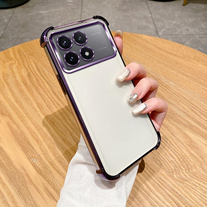Чехол для Poco X6 Pro Чехол для телефона Poco F6 Pro Чехол для Poco X6 Утолщенные углы Poco F6 Ударопрочный Покрытие Силиконовая задняя крышка