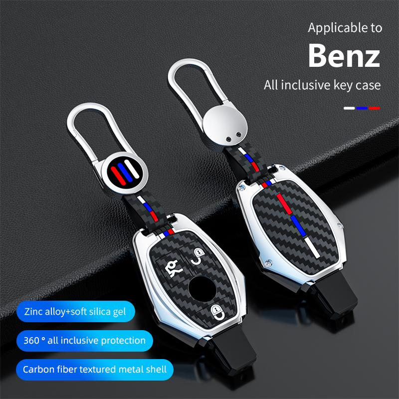 Чехол для дистанционного ключа автомобиля из цинкового сплава, брелок для Mercedes Benz ACES Class GLA CLA GLK GLC CLS W204 W463 W176 W251 W205 AMG