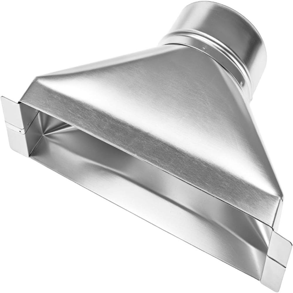 Silver Duct Transition Easy Installation Duct Connector Microwave Range Hood Ducting