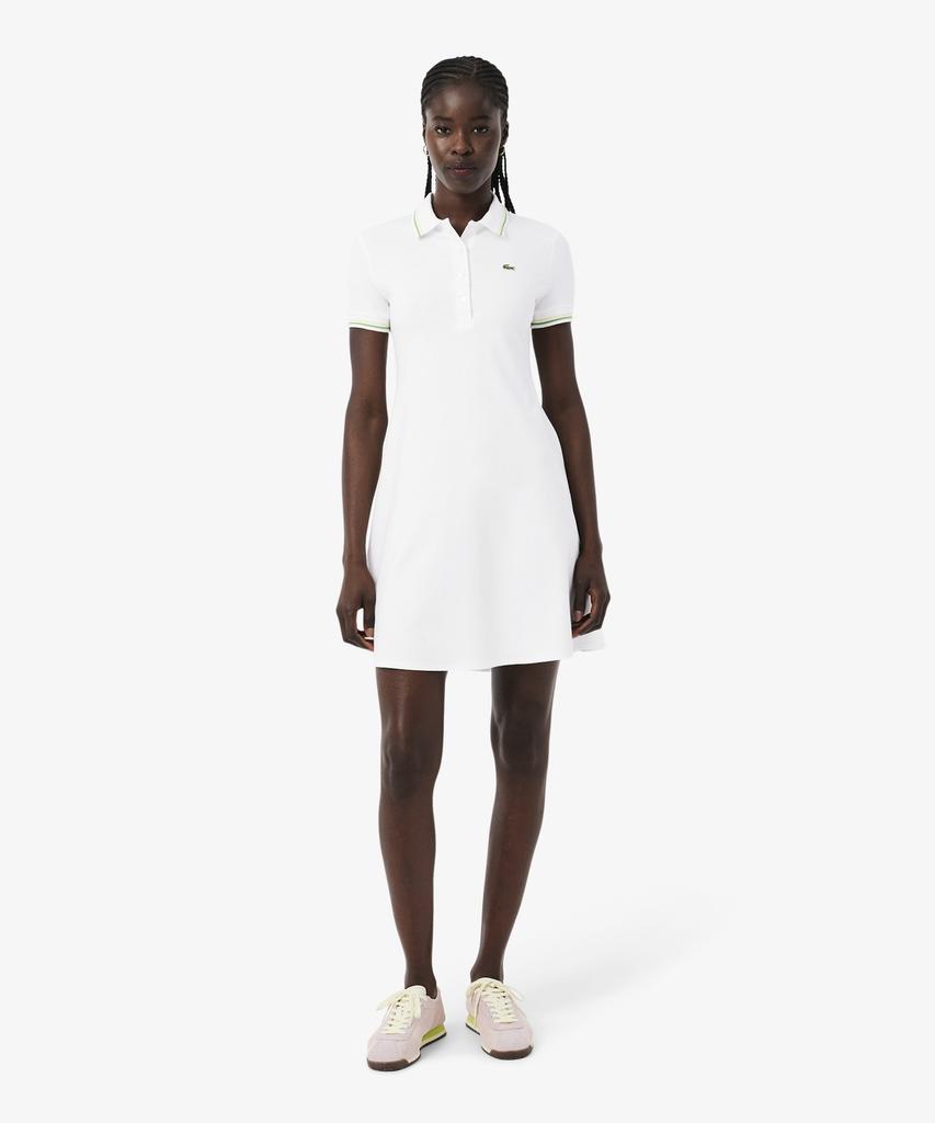 LACOSTE Женское платье-поло с контрастной отделкой Ef5288-56G 3Sm