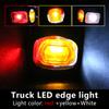 Indicator Lamp Tail Light Assembly White Red Yellow 12/24V LED Side Marker Light 2Pcs/set Truck Lamp For Trailer Truck Van Lorry