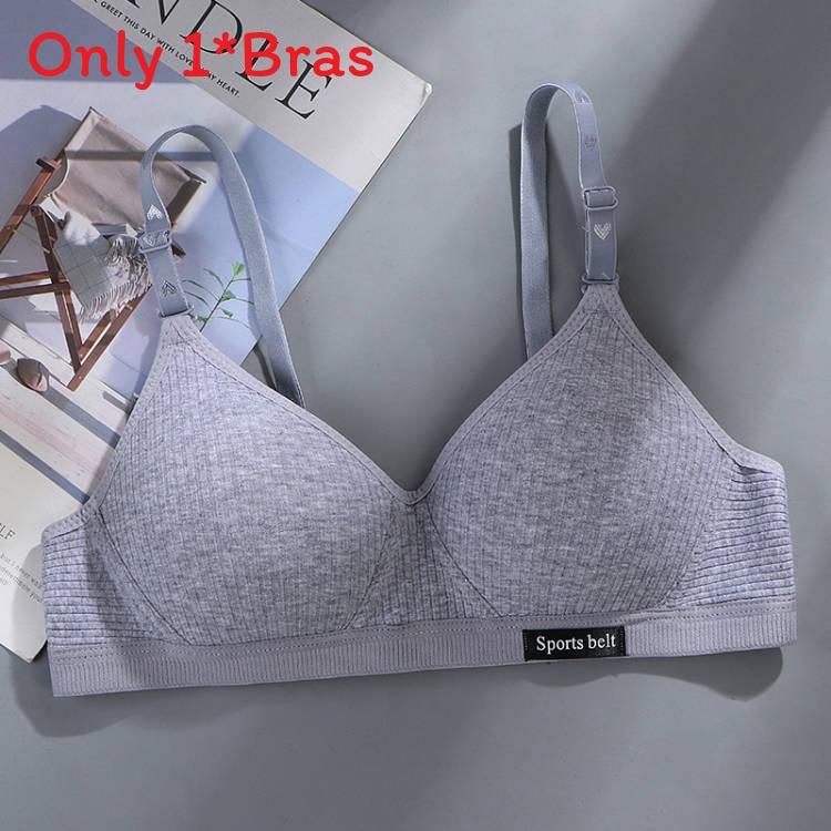 Cotton Girls High School Bralette With Removable Straps And Breathable Comfort For Teen Athletes