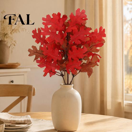 Fake Plants for Home Decor Artificial Maple Leaves, Faux Silk Hanging Plant Decor, Realistic Cascading Birthday Gift Ideas Her Leaves Wall Wedding