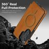 Man Business Leather Magnetic Case for Samsung S26 S25 Ultra Coque S25 Edge FE For Magsafe Faux Leather Cards Slot Phone Cover