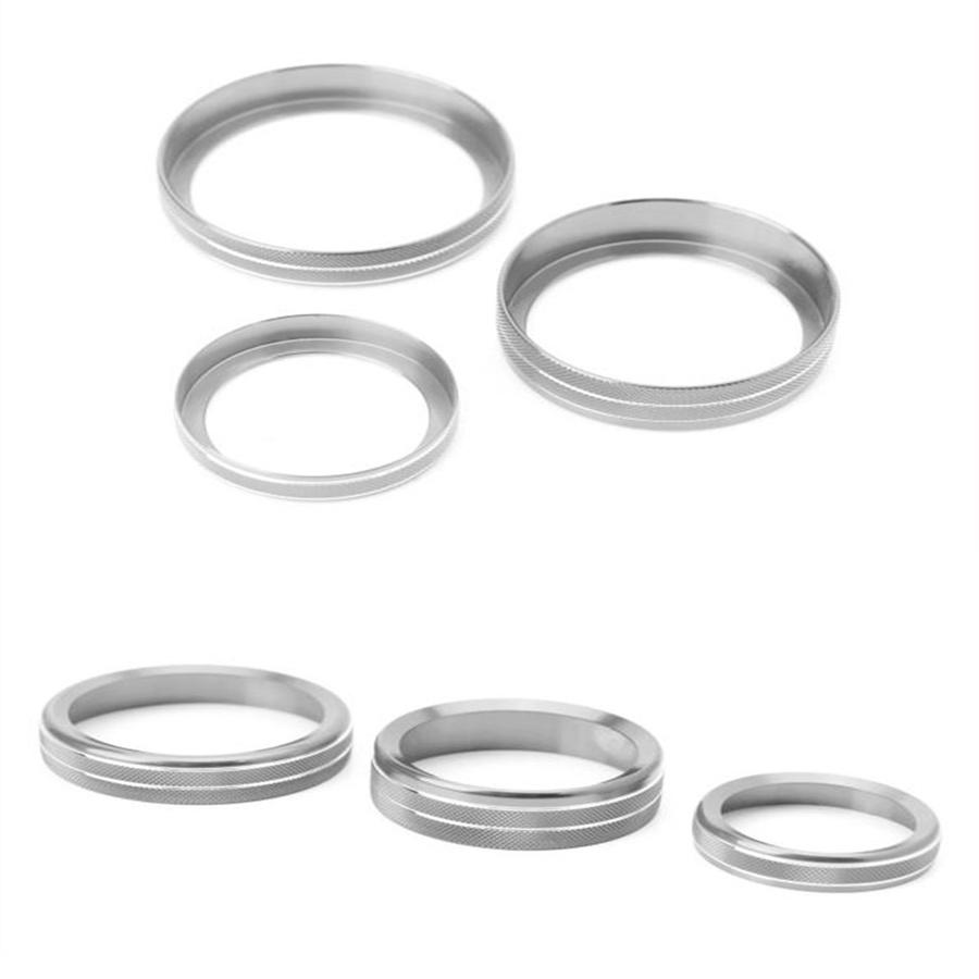 New 6x For 16-18 Ford F150 Air Conditioner Audio Switch Knob Ring Cover Trim Silver