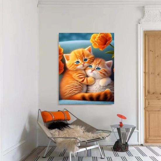 1 комплект, мультяшный кот, стразы, картина с холстом, инструменты для сверления, 5D полная дрель, сделай сам, поделки, горный хрусталь, художественный комплект для рисования, украшения для начинающих, взрослых