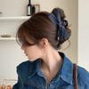 Тканевая джинсовая заколка-бант простая модная с высоким чувством стиля заколка-краб затылок изысканный нишевый дизайн аксессуары для волос