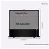 Wuyinxian DL100 100-inch Portable Projector Screen