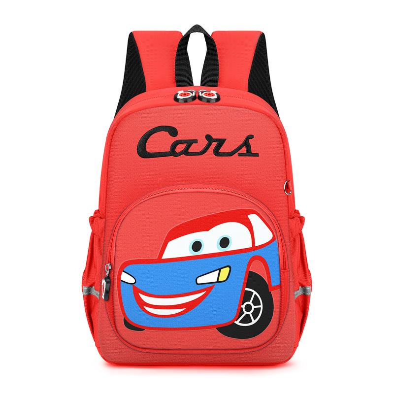 New Cartoon Car Kids Backpack Boys Girls Cute Kindergarten School Bag Children Student Bookbag