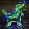 Square Shape Cartoon Animal Balloon With Wheels Luminous Balloon  Birthday Decoration