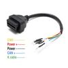 16-контактный OBD OBD2 Женский K Line Can Line Jumper Разъем для тестера Диагностический кабель Универсальный кабель K + CAN OBD2 для транспортных средств