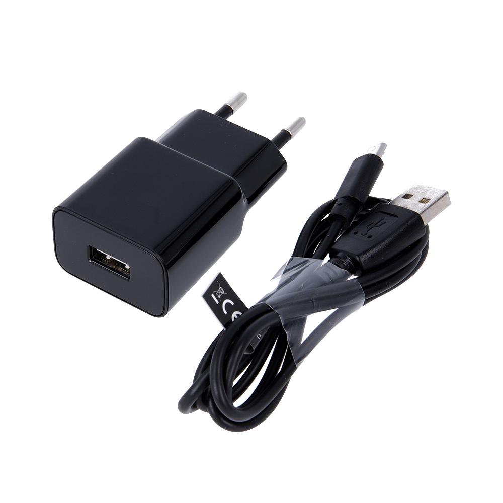 Maxlife Ładowarka Sieciowa Mxtc-01 1X Usb 1A Czarna + Kabel Microusb