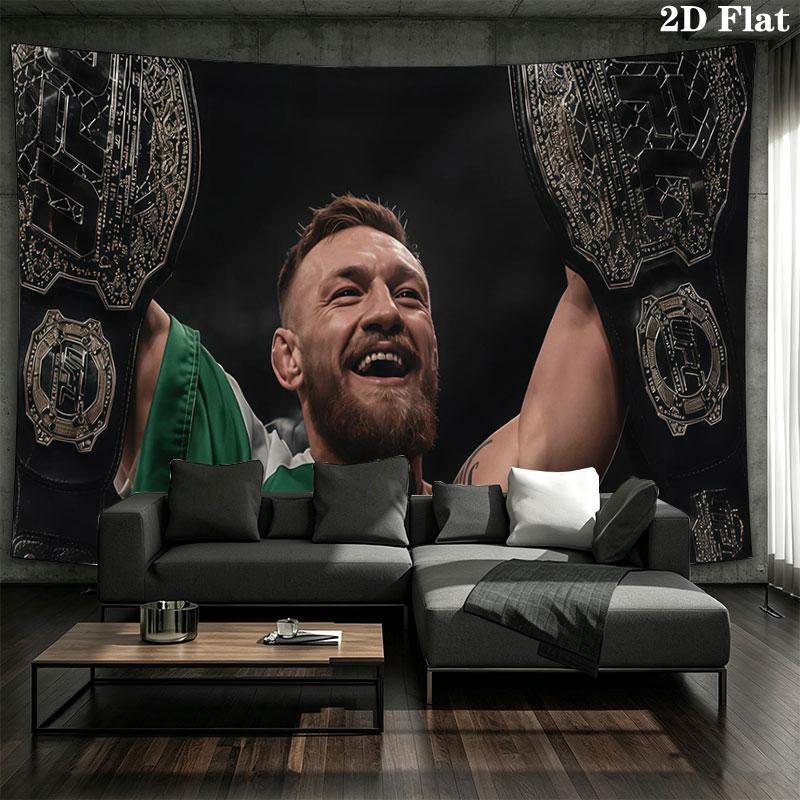 Conor Wall tapestry, aesthetic printed fabric blanket, suitable for bedroom, living room, and home decor.