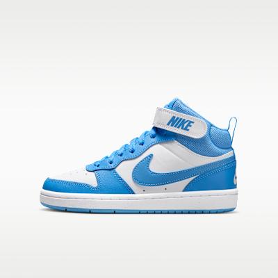 Nike Court Borough Mid 2 GS 'White Blue Beyond'