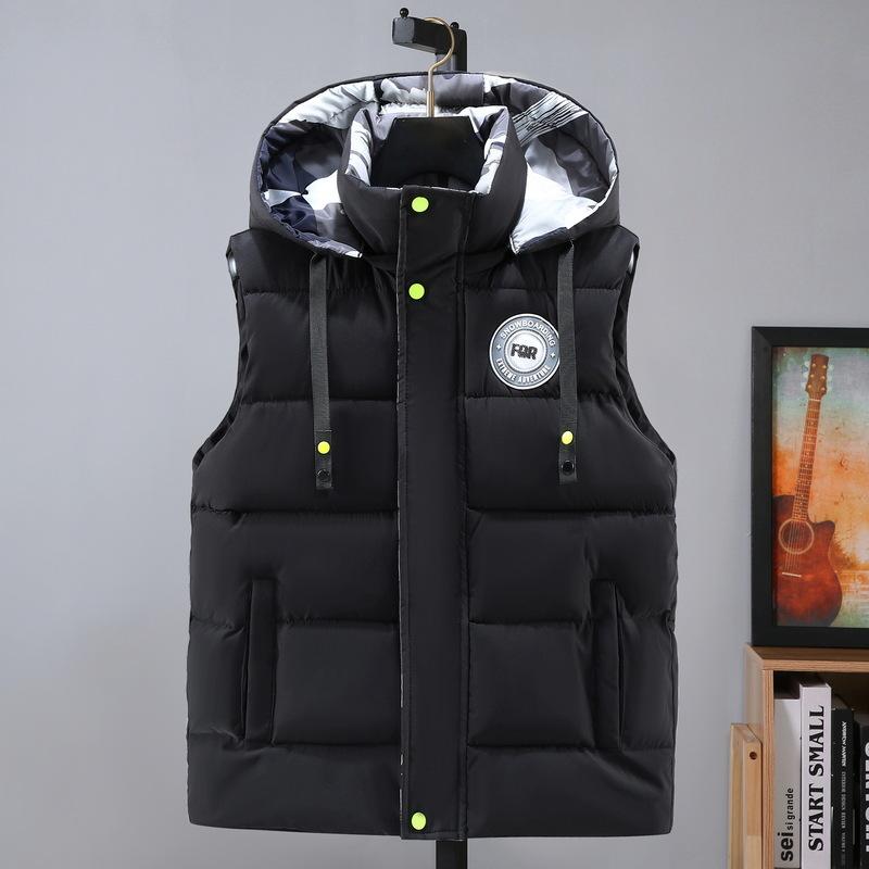 Autumn and Winter Waistcoat Men's Cotton Thickening Warm Shoulders Jacket Fashion Couple Men and Women Waistcoats