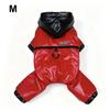 Hooded Four-Legged Dog Costume Glossy Finish Warm Dog Jacket New Puppy Outfit  for Cold Weather