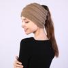 Thicken Wide Headwear Headwraps Turban Ear Warmer Ponytail Beanie Hat Hair Band Knitting Headband