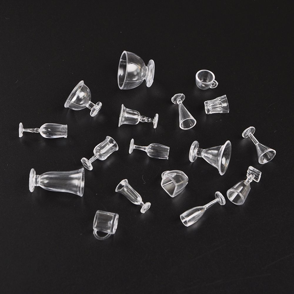Dollhouse Accessories DIY Toys Simulation Cookware Mini Cup Ice Cream Bowl Miniatures Goblet