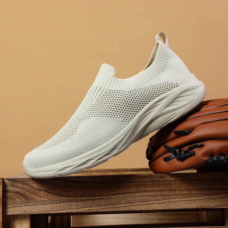 Men's Running Shoes 2025 New Breathable Mesh Sports Shoes Men's Classic Casual Comfortable Walking Non Slip Outdoor Casual Shoes