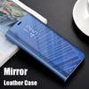 Smart Mirror Anti Drop Phone Case Magnetic Flip PU Leather for Samsung Huawei Honor Xiaomi Redmi iPhone OnePlus Cover