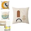 Vibrant And Eco-friendly Abstract Pattern Pillow Cover For Stylish Sofa Cushion