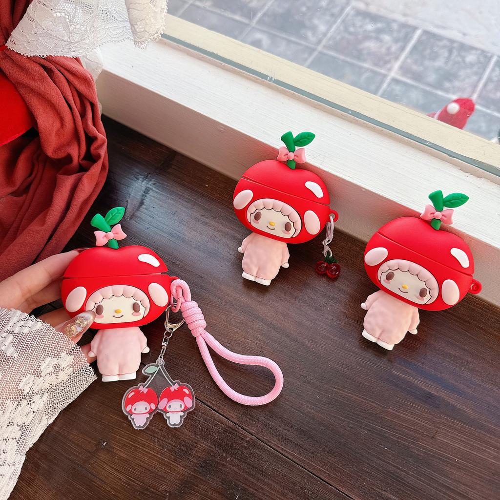 Cute cherry lamb AirPods pro1 apple bluetooth headset case 1/1 generation melody protective case applies