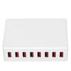 2.4A 50W 8-портовое USB-зарядное устройство Портативная настольная USB-станция для умной зарядки для телефонов, планшетов, вилка