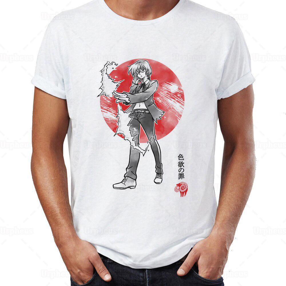 Футболка «Семь смертных грехов» в стиле манга Meliodas and Elizabeth Goat Lust Team Sins Greed Ban, облегающий топ