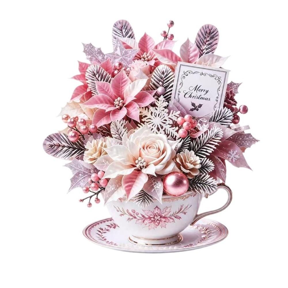 with Envelope & Message Note Christmas Greeting Cards 3D Pop Up Card for Mother's Day