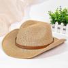 Western cowboy hat male retro ethnic style jazz hat children show face small straw hat sunscreen sun hat wholesale