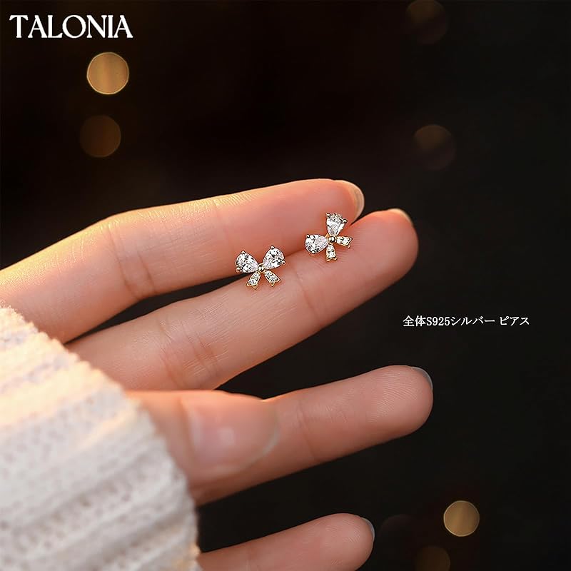 Серьги TALONIA женские серьги Совместимы с аллергией на металл Серьги-ленты Leave it on из циркония Серьги из чистого серебра с платиновым покрытием Популярность