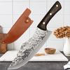 Kitchen Meat Cleaver Chef Knife Hand Forged Stainless Steel Sharp Slicing Chopping Meat Butcher Knife