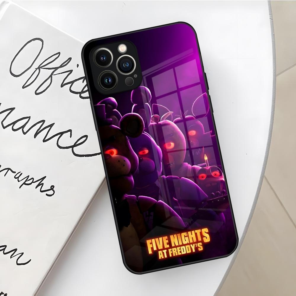 Чехол для телефона Fnaf Five-nights-At-Freddys для Iphone 16 15 14 12 11 13 Pro Max Mini X Xr Xs Se 8 Puls Стеклянный Чехол