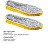1 Pair 4D Elastic Cloud Breathable Soft Foam Sole Arch Support Shock Absorption Lightweight Sports Insole
