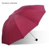 Paradise Umbrella Ультрабольшой зонт для мужчин и женщин, Деловой зонт, Усиленный двусторонний зонт от солнца и дождя, Черное покрытие от солнца
