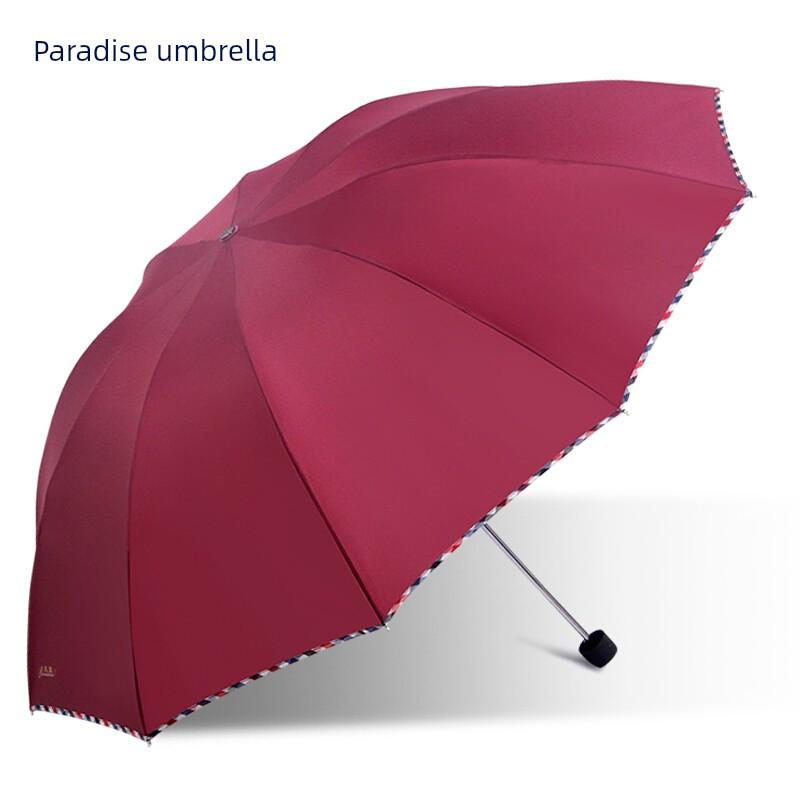 Paradise Umbrella Ультрабольшой зонт для мужчин и женщин, Деловой зонт, Усиленный двусторонний зонт от солнца и дождя, Черное покрытие от солнца