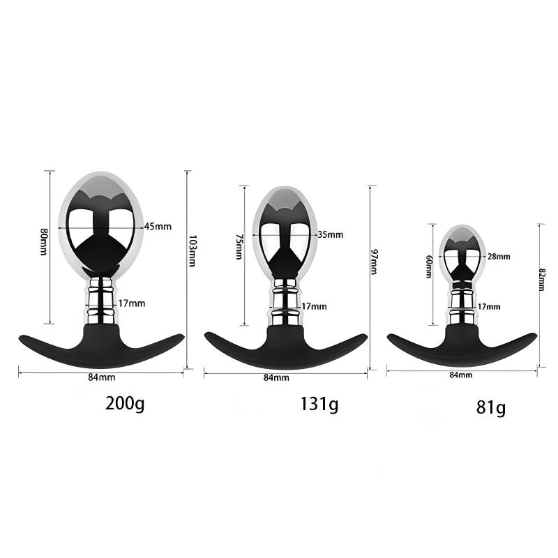 Stainless Steel Anal Plug Hollow Ultra Light Butt Plug Detachable Hollow Design Anal Plug Massager Dilator Masturbation Ass Plug