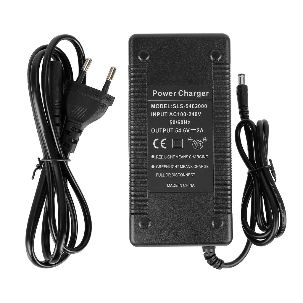 Electric Scooter Charger 54.6V 2A Power Adapter for Electric Scooter Electric Bikes