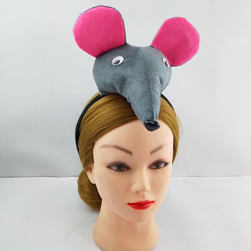 Детский костюм мышки, повязка на голову, галстук-бабочка, хвост, набор костюма, карнавальная вечеринка, реквизит для фотосессий, сценический костюм, реквизит для школьного спектакля