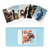 VOVMOEYA 64 Photo Album For Fujifilm Instax Wide for Polaroid Instant Instax Album Mini Inch Size 16 Pages Holds 60 Photos Light Instax Wide Pocket
