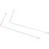 Pure copper energy detection rod 2 pcs detection tool set