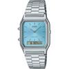 Quartz Watch Vintage Series Unisex Dual Time Ice Blue Overseas Model [Casio] ANA-DIGI AQ-230A-2A1MQY [Item]