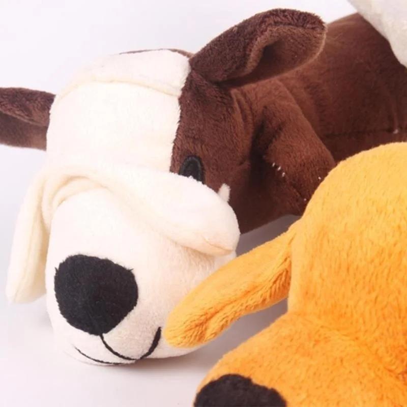 1 шт. Плюшевая жевательная игрушка для питомца в форме собаки, товары для питомцев, подходит для маленьких собак, 3 дизайна